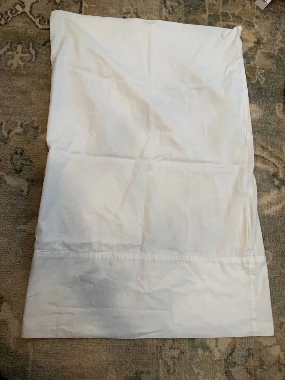 Boll & Branch White 100% Organic Cotton Standard Pillowcase NEW